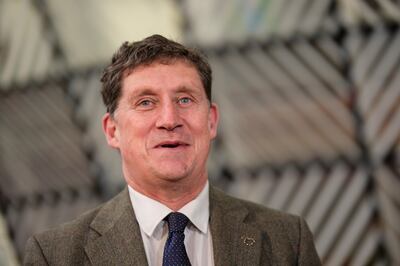 Eamon Ryan before a meeting of the EU energy ministers' council in Brussels earlier this month. Photograph: Thierry Monasse/Getty Images