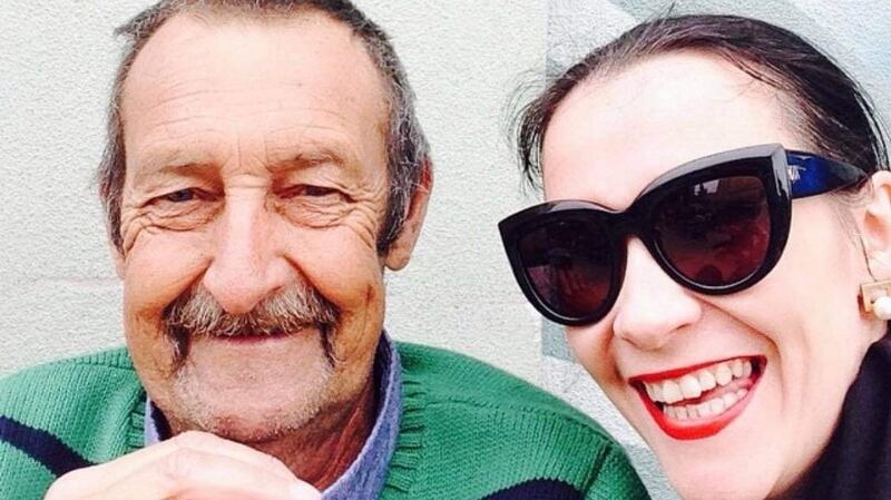 Wendy McManus with her late father, Anthony Duffy: ‘Having to watch your father’s funeral on Skype, it’s just the worst thing in the world’