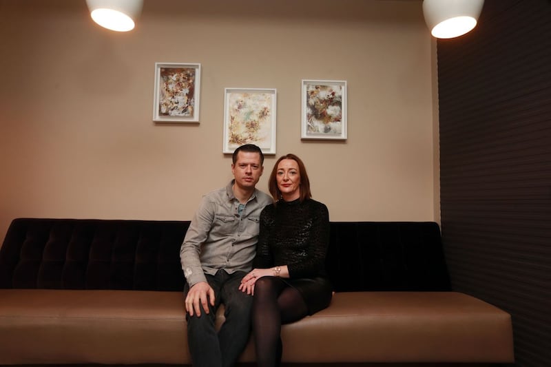 Conor and Joanna Dempsey in their restaurant, Amuse.
