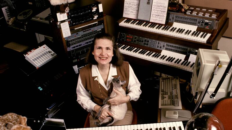 Wendy Carlos at her home studio in 1988. Photograph: Ebet Roberts/Redferns