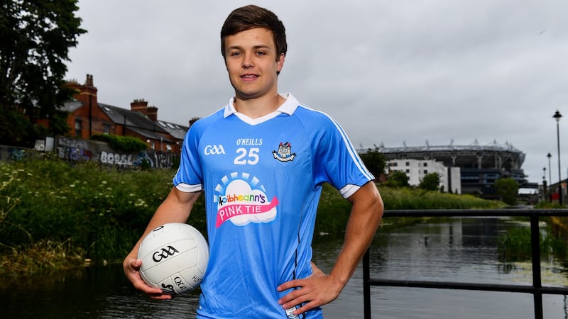Dublin footballer Eoin Murchan have teamed up to send personalised video messages to children and their families battling cancer through the Aoibheann’s Pink Tie charity. Photograph: Sam Barnes/Sportsfile