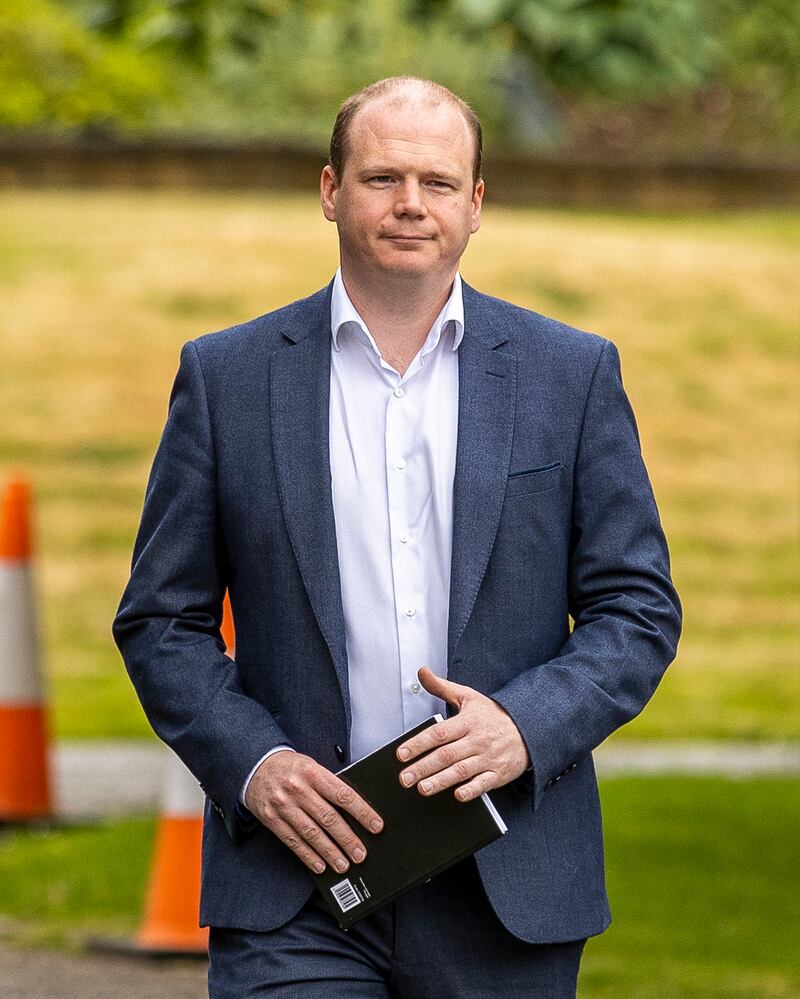 DUP's Gordon Lyons could be aiming for the finance role. Photograph: Liam McBurney/PA Wire