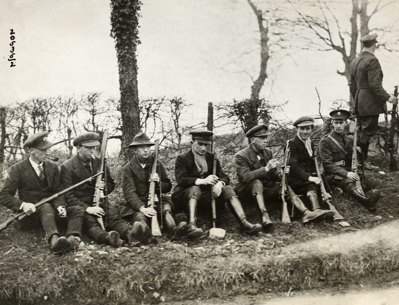 Recruits of the Irish Free State army. Photograph: George Rinhart/Corbis/Getty