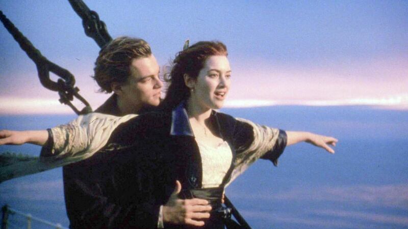 Leonardo Di Caprio and Kate Winslet in Titanic