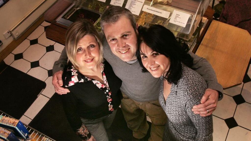 Lorraine, Joe and Pamela Fitzmaurice (right), in Blazing Salads, Drury Street, Dublin.Photograph: Dara Mac Dónaill