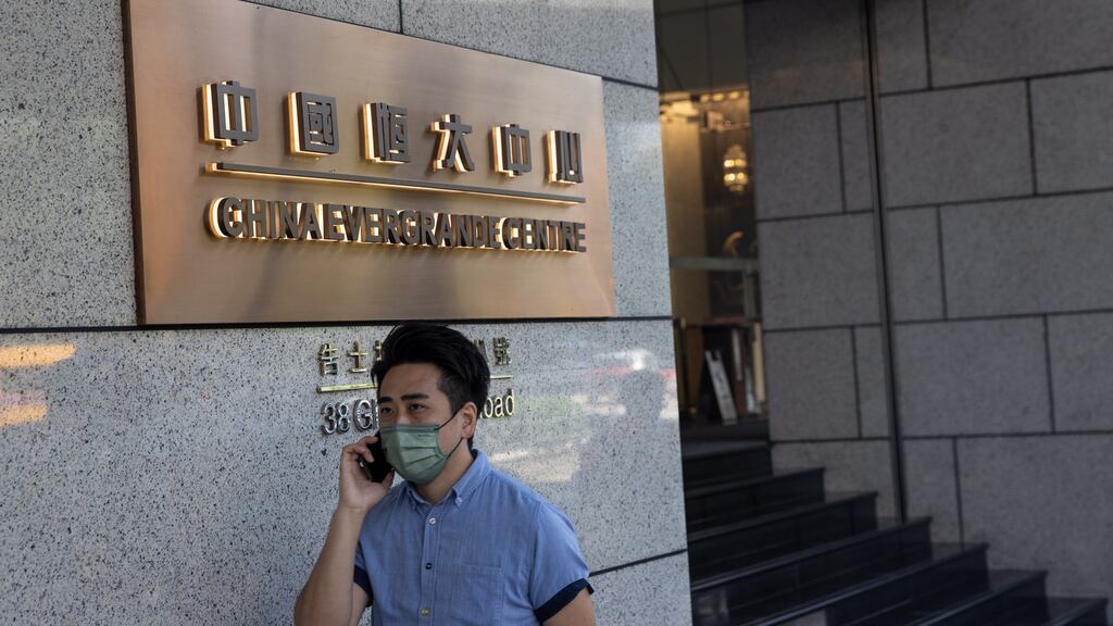 China Evergrande has more than $300 billion in liabilities. Photograph: Jerome Favre/EPA