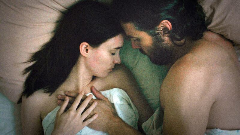 Rooney Mara and Casey Affleck in A Ghost Story