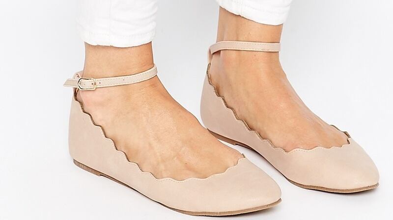 Leyton scallop edge flats, €18.92, Asos