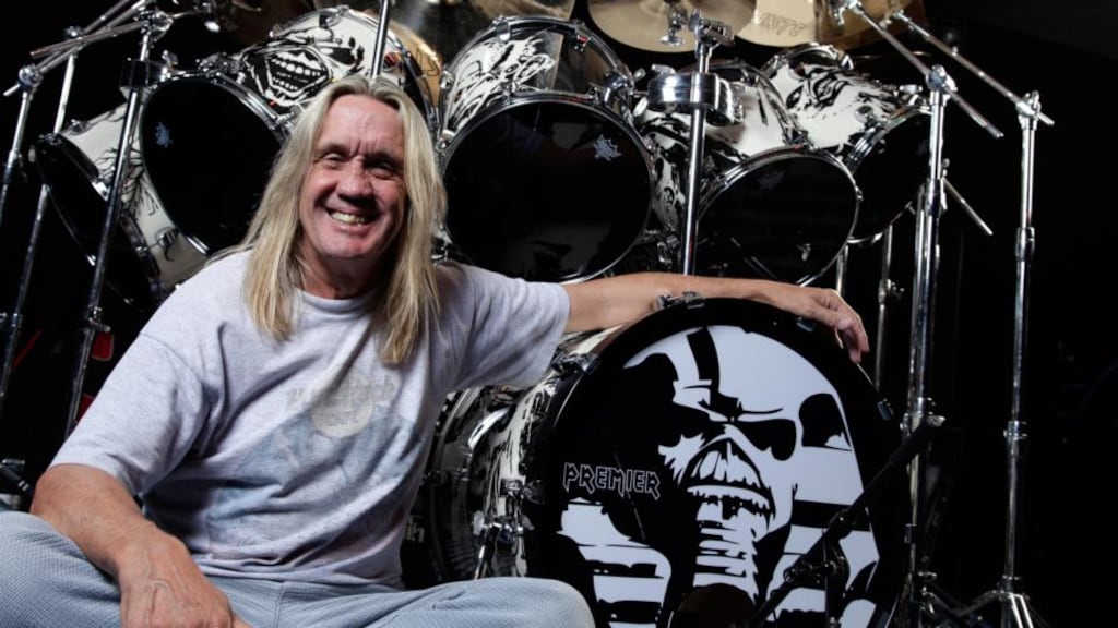 Nicko McBrain: “This is early Maiden, this is progressive Maiden”. Photograph: Joby Sessions/Rhythm Magazine via Getty Images