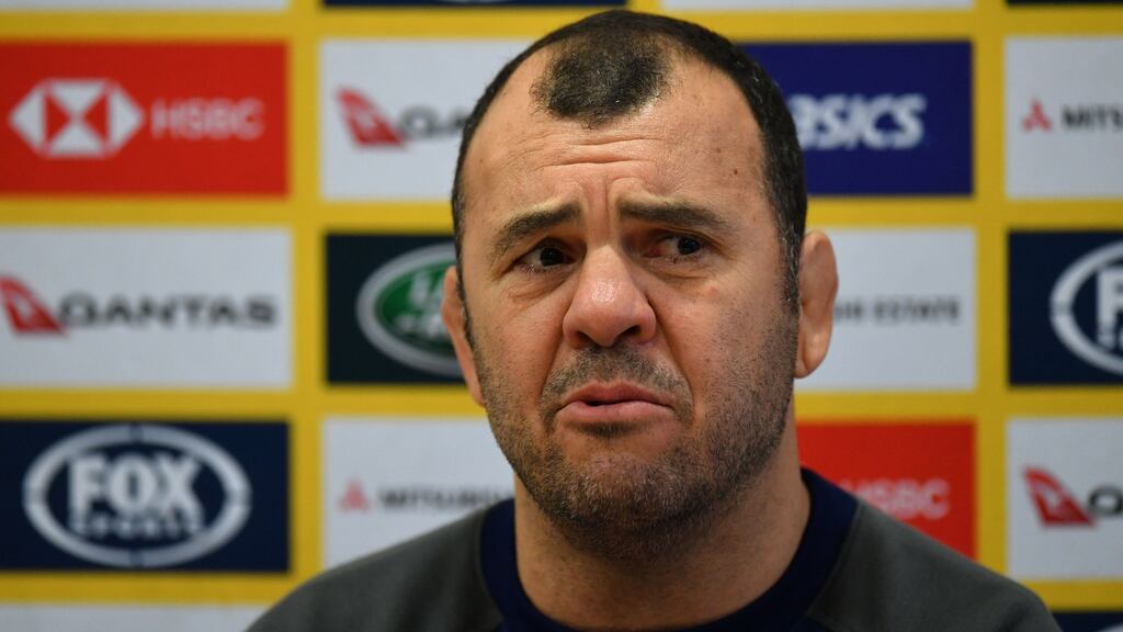 Michael Cheika’s Australia team face England on Saturday. Photograph: Dan Mullan/Getty Images
