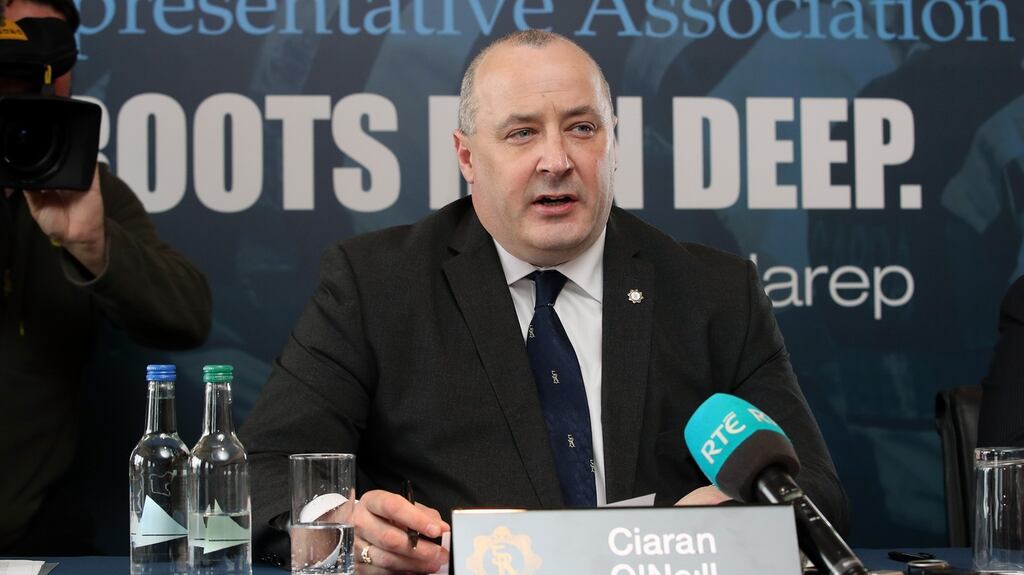 GRA president Ciarán O’Neill: “Our management don’t even class us as victims.” Photograph: Conor Ó Mearáin