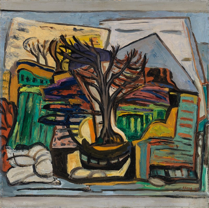 The Art of Friendship: A Landscape with a Tree, by Evie Hone. Photograph © Geraldine Hone, Kate Hone and the FNCI/National Gallery of Ireland