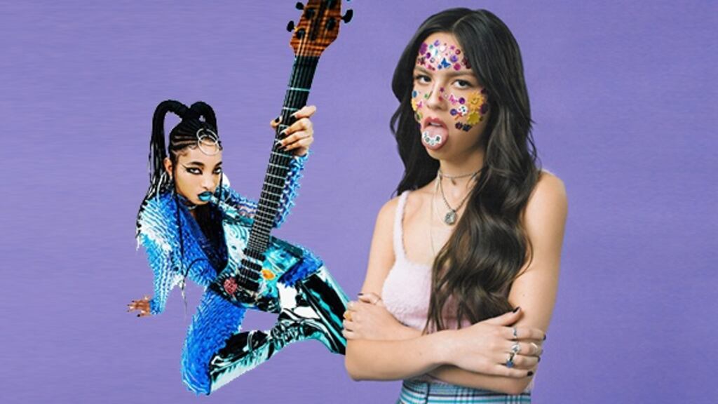 Pop punk: Willow and Olivia Rodrigo. Photomontage: The Irish Times