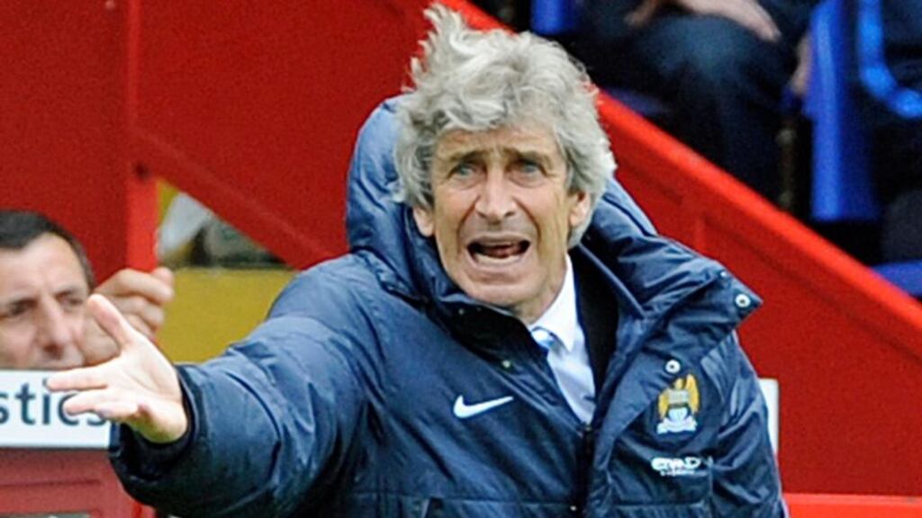 Manchester City manager Manuel Pellegrini: “We have experienced players, they’ve been a similar situation two years ago.”