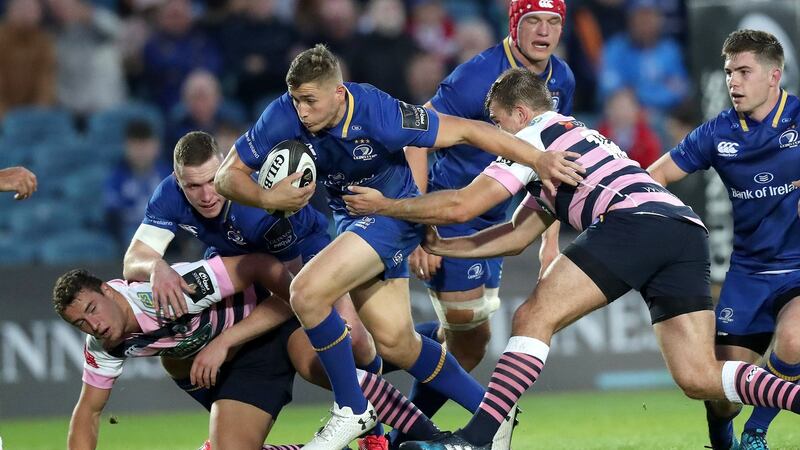 These days young players like Jordan Larmour, who just turned 20 are leashed for a little longer than when I was starting out. Photograph: Billy Stickland/Inpho