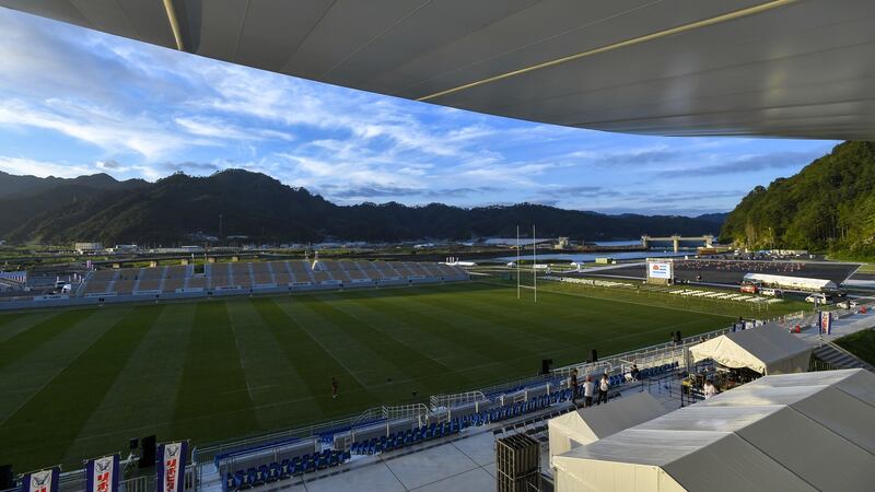 The stadium is located just a few hundred metres from the coast and has two evacuation routes.