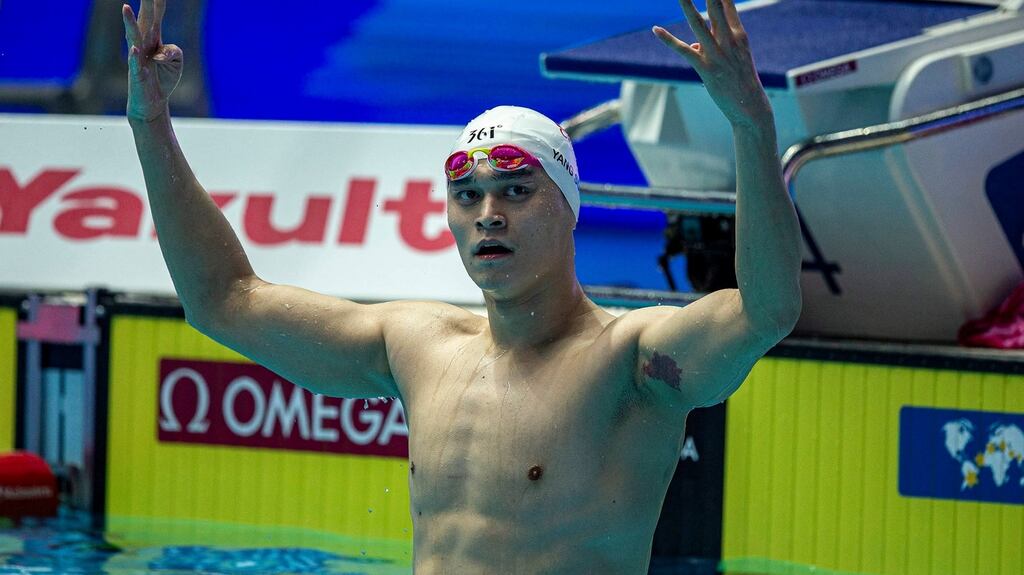 The Court of Arbitration for Sport ruling effectively finishes the career of a man who had rewritten the record books of the sport. Photograph: Patrick B Kraemer/EPA