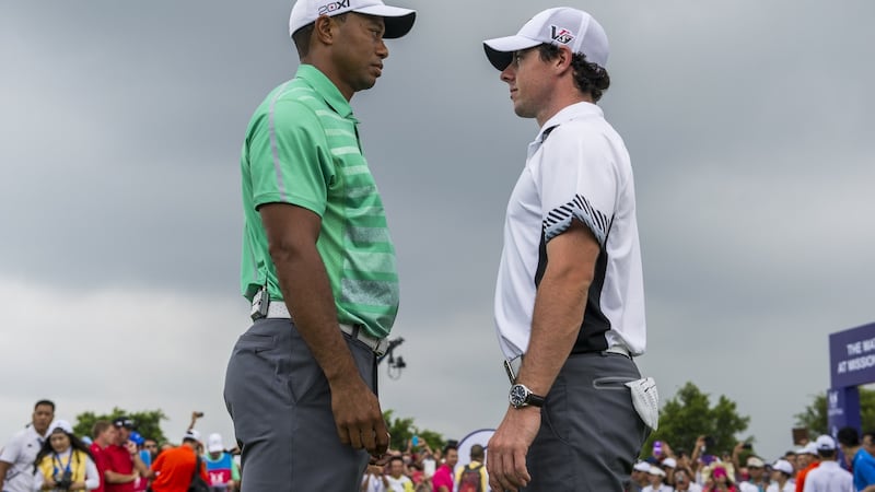 Tiger Woods and Rory McIlroy. While Woods is expected to play a limited, schedule of tournaments, McIlroy has mapped out the busiest pre-Masters schedule of his career. Photograph: Getty Images