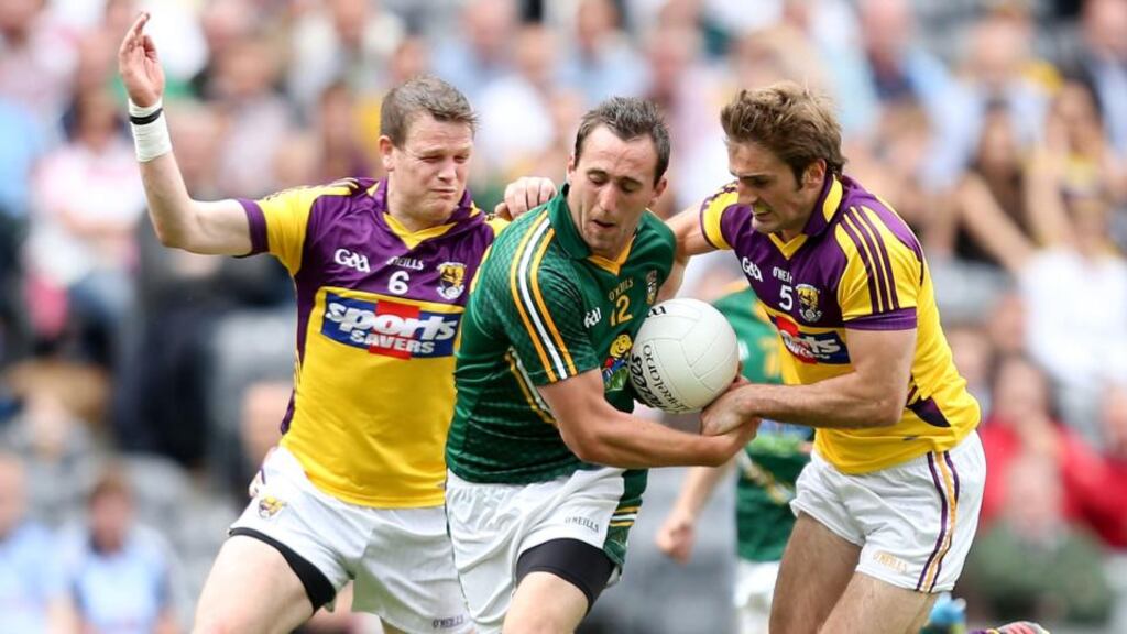 Meath’s Graham Reilly has been in flying form this season and will have to be watched by Dublin in the Leinster final. Photograph: James Crombie/Inpho.