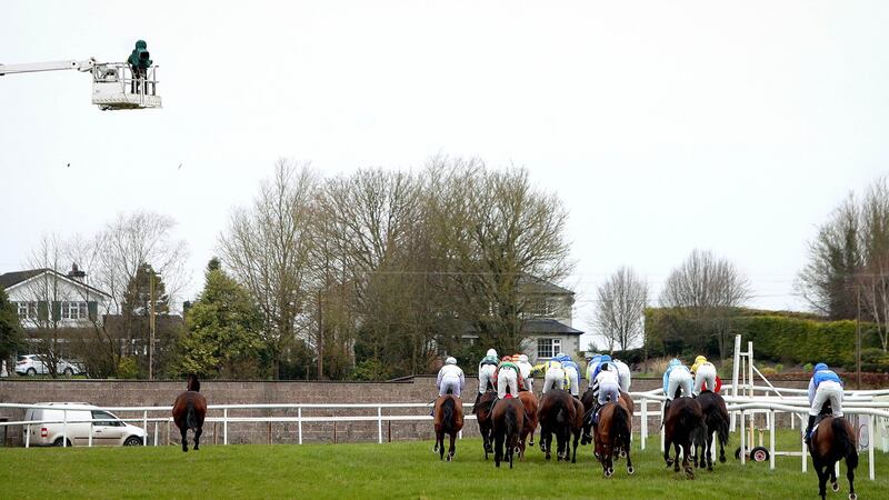 TV cameras capture the action at Thurles. Photo: Ryan Byrne/Inpho
