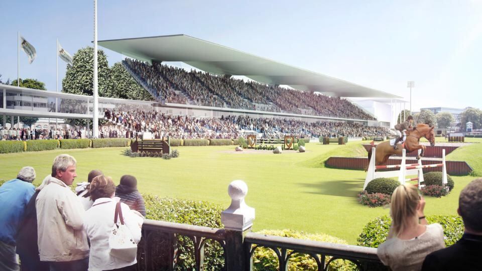 Architect image of the proposed new RDS arena in Ballsbridge, Co Dublin