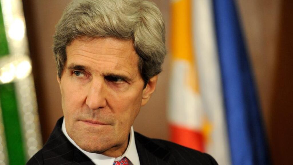 US secretary of state John Kerry: a senior state department official said Mr Kerry had a real sense of urgency but did not anticipate a breakthrough this trip. Photograph: Noel Celis/EPA