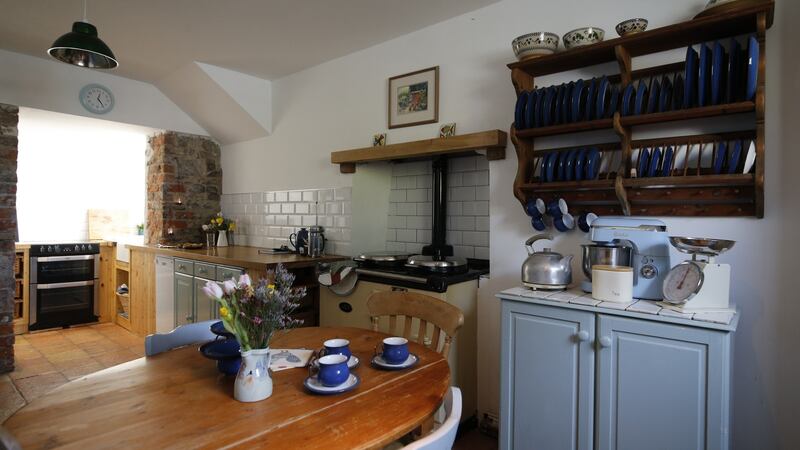 The open-plan kitchen-diningroom in Emily House in Greystones. Photograph: Nick Bradshaw for The Irish Times