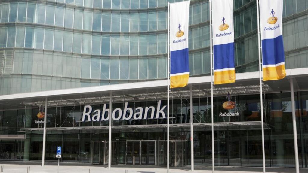 Rabobank has said its 2014 net profit was hit by bailout levy.
