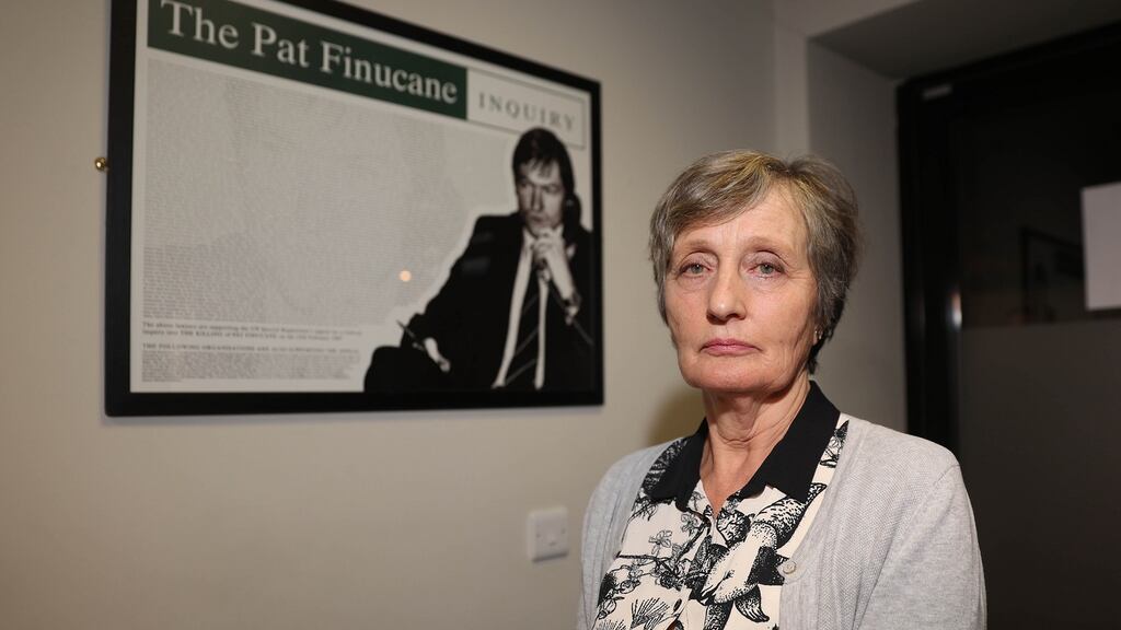 Geraldine Finucane, the widow of murdered solicitor Pat Finucane says the decision is ‘yet another insult added to a deep and lasting injury’. Photograph: Liam McBurney/PA Wire