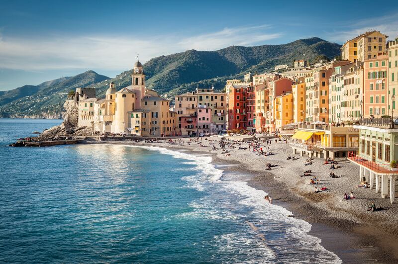 Camogli, Italy, is also home at one remove for William Wall
