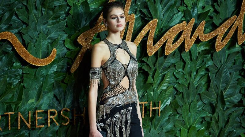 Model Kaia Jordan Gerber at the awards. Photograph: Niklas Halle’n/EPA