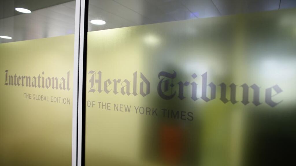 The International Herald Tribune headquarters in Paris. Photograph: Kenzo Tribouillard/AFP/GettyImages)