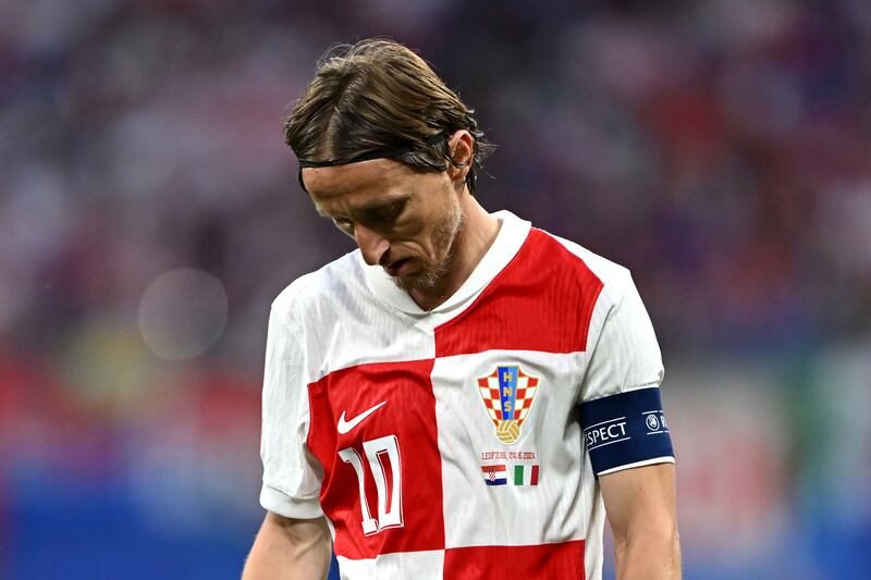 Croatia's midfielder Luka Modric. Photograph: Dan Mullan/Getty Images