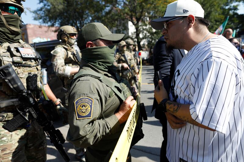 The Trump administration has targeted Chicago with federal law enforcement starting in August. Photograph: Octavio Jones/ AFP via Getty Images