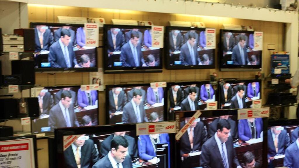 About 11 per cent of Irish three-year-olds watch more than three hours of television a day. Photographer: Dara MacDónaill/The Irish Times