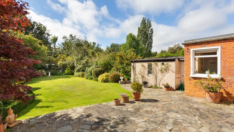 Patio leading into garden