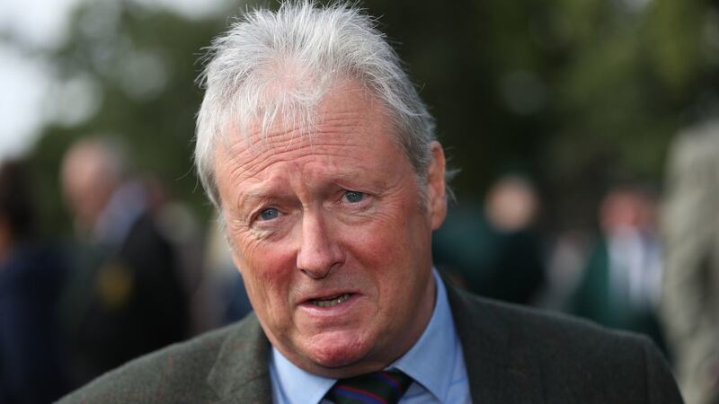 Coronation Street actor Charlie Lawson attends a drumhead service in Wallace Park in Lisburn during a Northern Ireland Veterans Association event to mark the 50th anniversary of Operation Banner. Photograph: Niall Carson/PA Wire