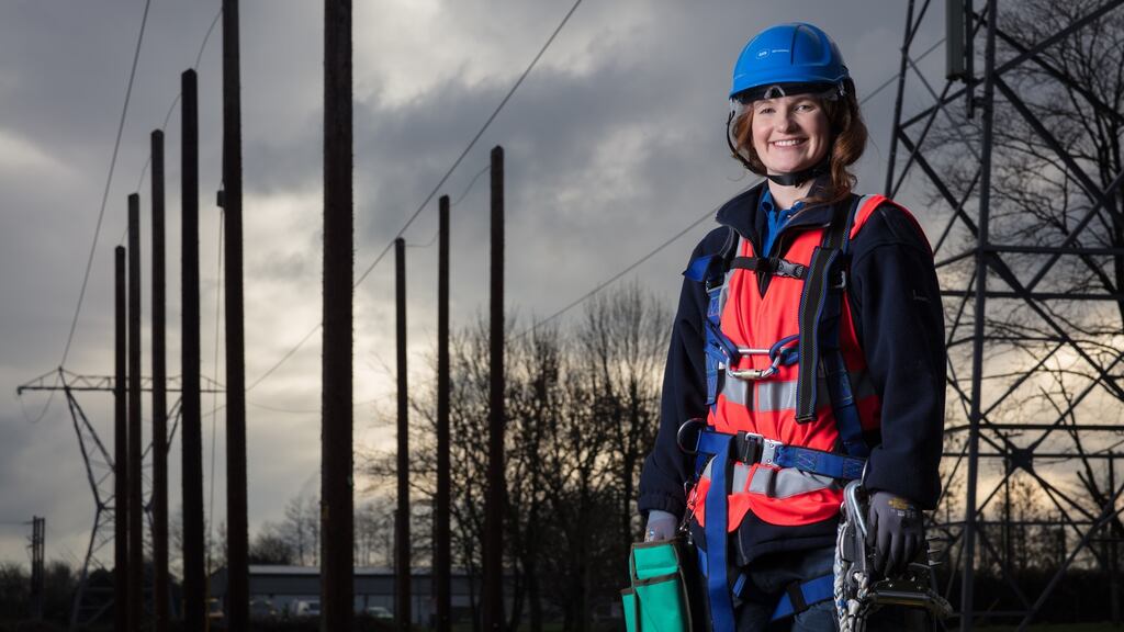 Meg O’Kelly (24) from Dublin is one of the chosen few on the ESB’s apprentice programme for network technicians.