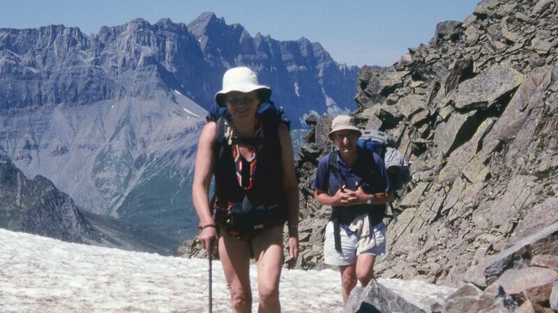 Nuala Rothery and Nanno Huismann on the Brevent.