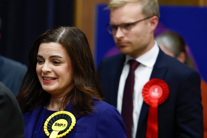 The SNP's defeated candidate Katy Loudon: the byelection was Humza Yousaf’s first major electoral test since he became SNP leader and Scotland's first minister. Photograph: Jeff J Mitchell/Getty Images