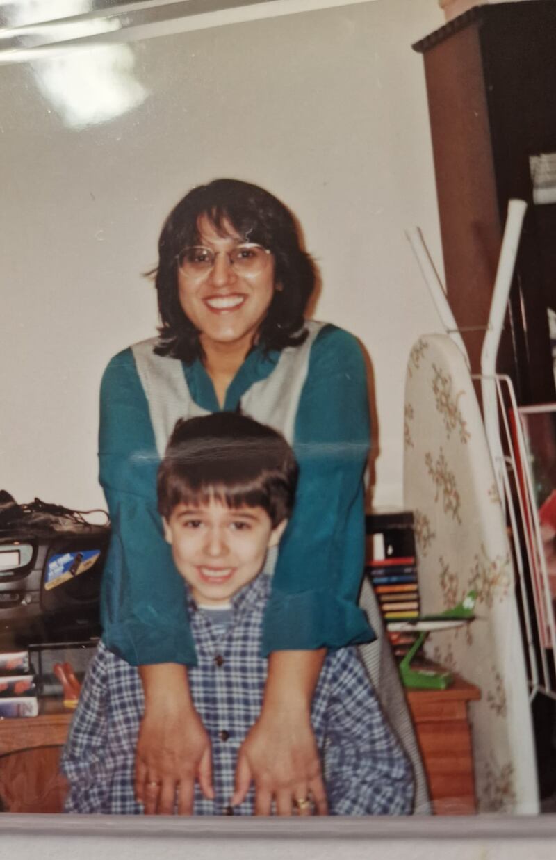 Adam Loughnane and  his mother Shaheen