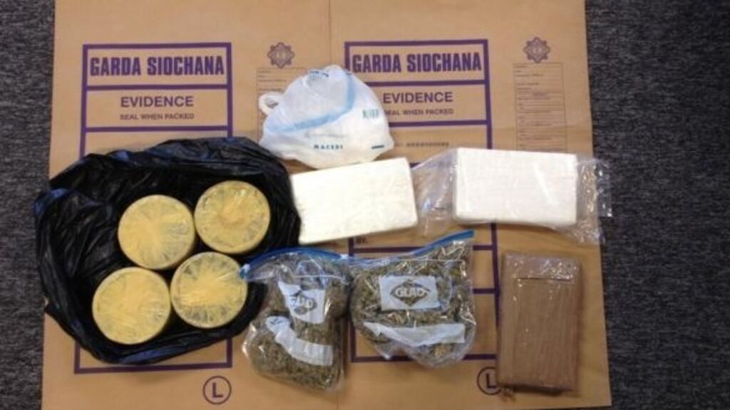 A photograph provided by gardai of the drugs seized.