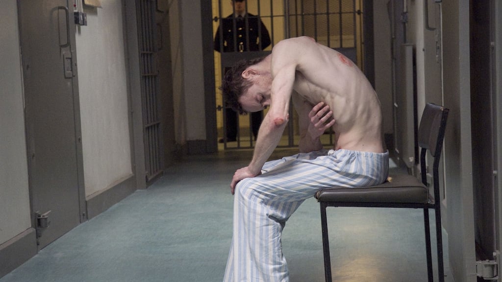 Michael Fassbender as Bobby Sands in the film, Hunger, whose director Steve McQueen takes a well-built, athletic-looking Sands and subjects him to violence so extreme that it shatters any sanitised fantasy of war