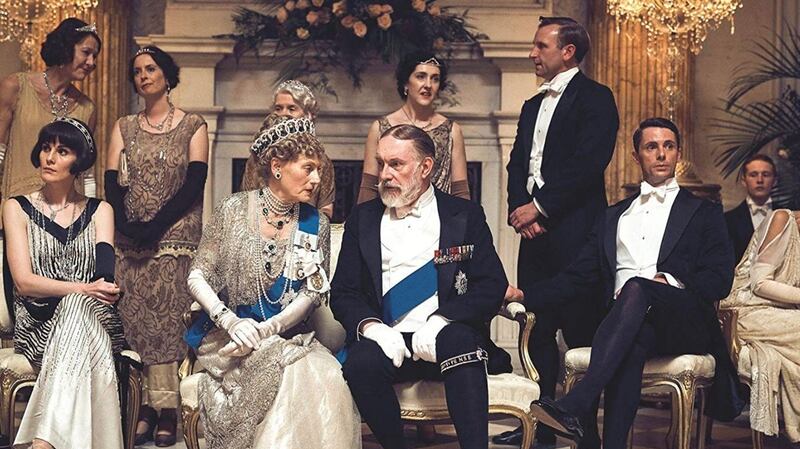 Michelle Dockery, Geraldine James, Simon Jones and Matthew Goode in Downton Abbey