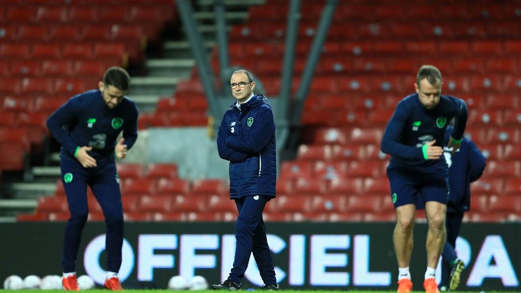 Martin O’Neill has confirmed Jeff Hendrick is fit for Saturday’s playoff clash with Denmark. Photograph: Tim Goode/PA
