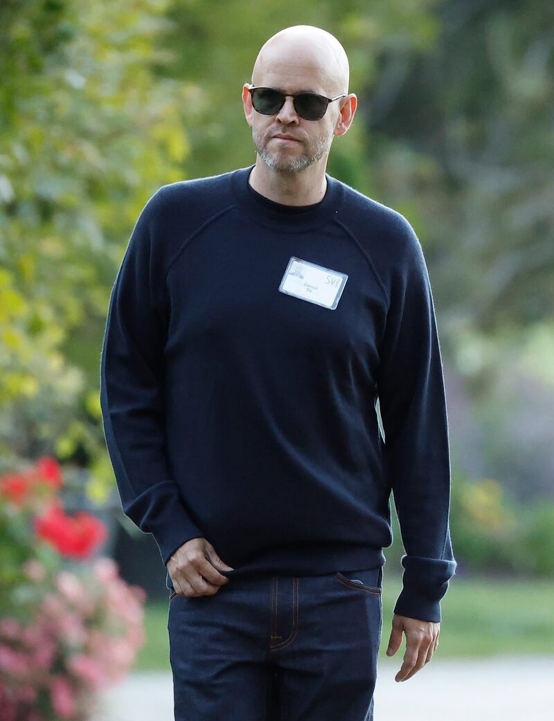 Daniel Ek, chief executive of Spotify. Photograph: Kevin Dietsch/Getty Images