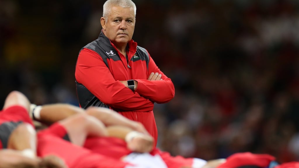 Wales head coach Warren Gatland launched an attack on Ireland telling Joe Schmidt’s men he plans to derail their bid for World Cup glory. Photograph: Dan Mullan/Getty Images