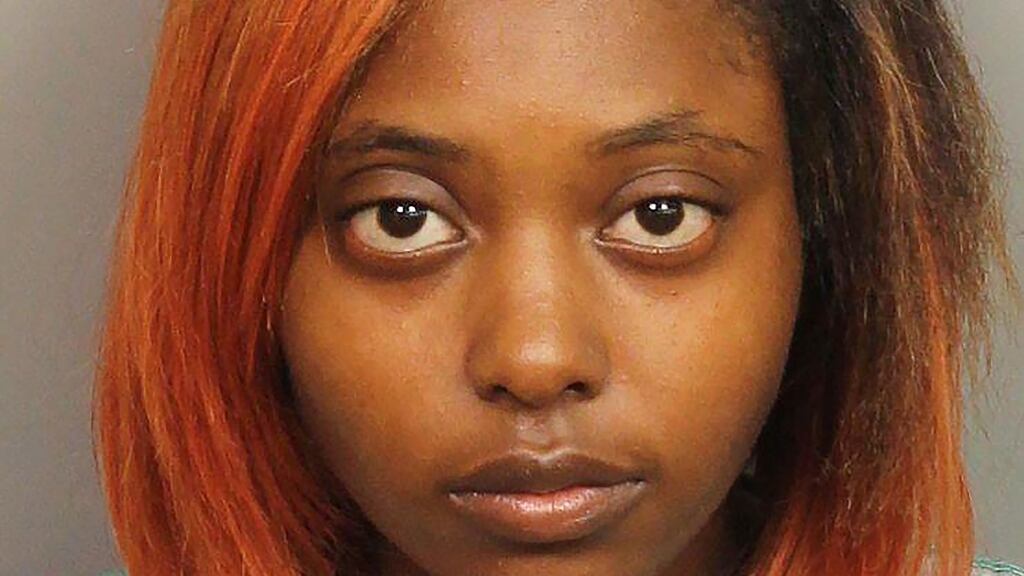 Marshae Jones, who has been charged with manslaughter after being indicted by a grand jury in connection with the fatal shooting of her unborn in Birmingham, Alabama. Photograph: Jefferson County Sheriff/EPA