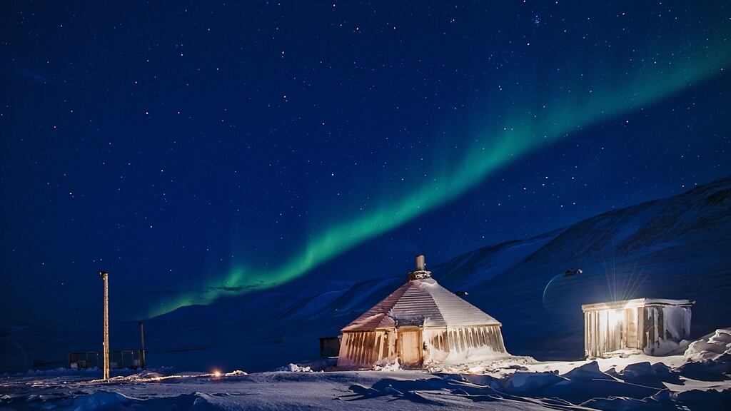 Camp Barentz. Photograph: Hurtigruten Svalbard