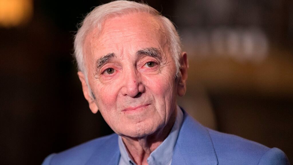 French singer-songwriter Charles Aznavour: died in his home in Alpilles in southeastern France. Photograph: Jonathan Alcorn/AFP/Getty